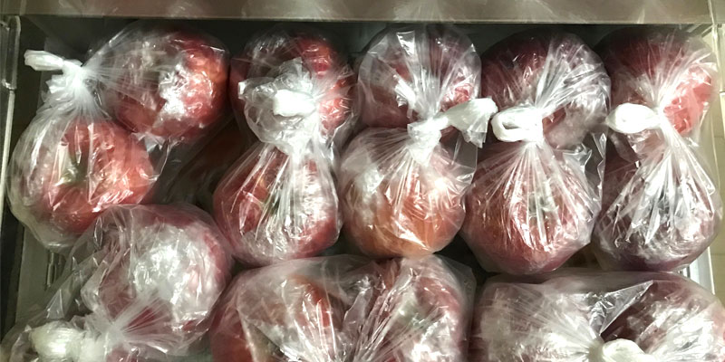 リンゴ冷蔵庫野菜室保存